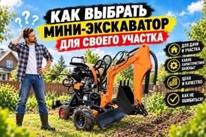 Как выбрать мини-экскаватор для своего участка