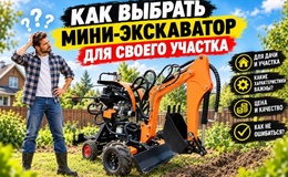Как выбрать мини-экскаватор для своего участка